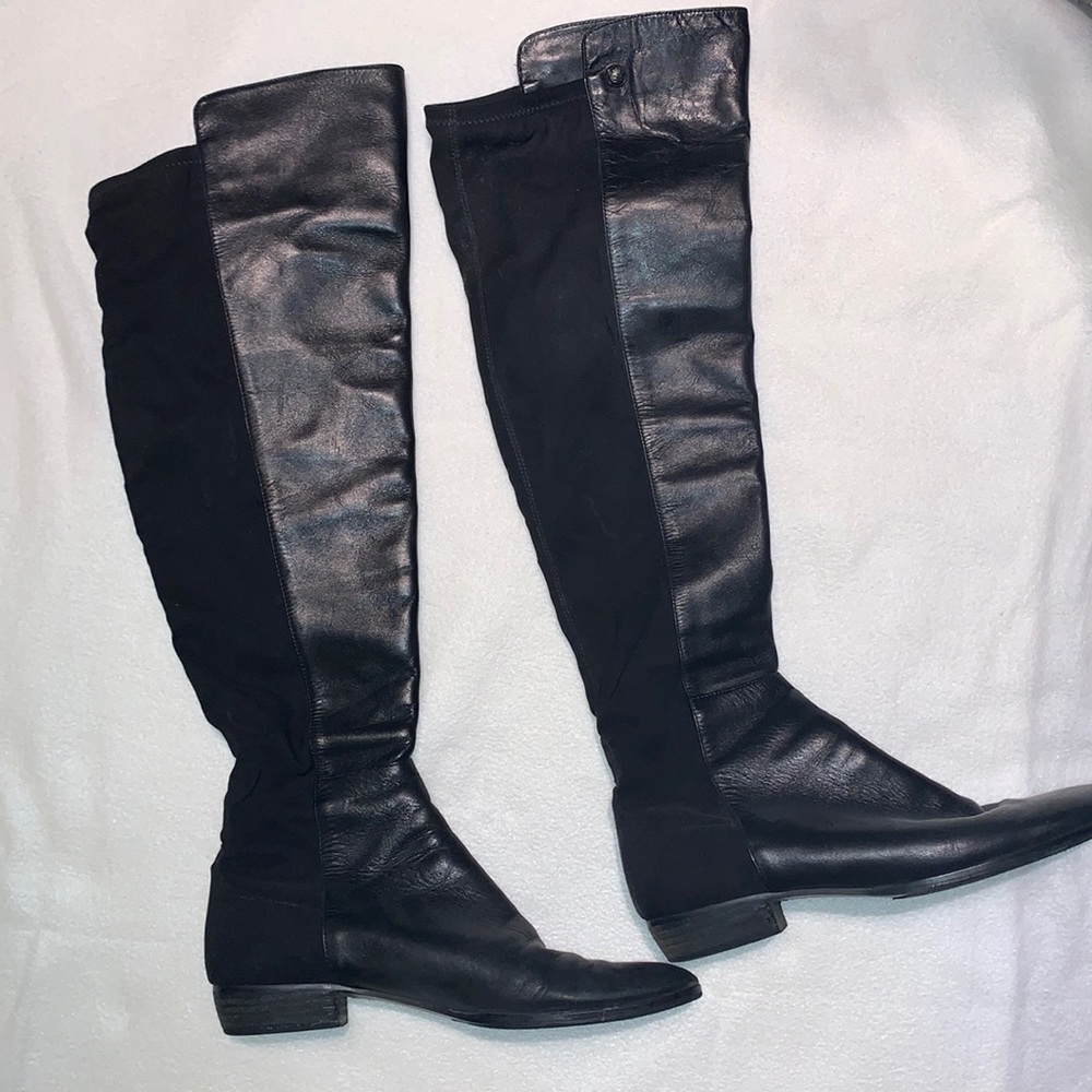 Vince Camuto Karita Tall Black Leather Boot
